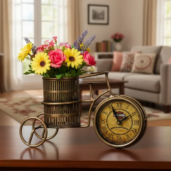 Multicolour_Cycle_Pen_Stand_With_Table_Clock