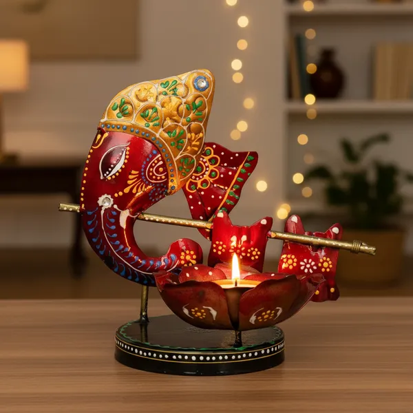 Ganesh_Lotus_Diya_Holder