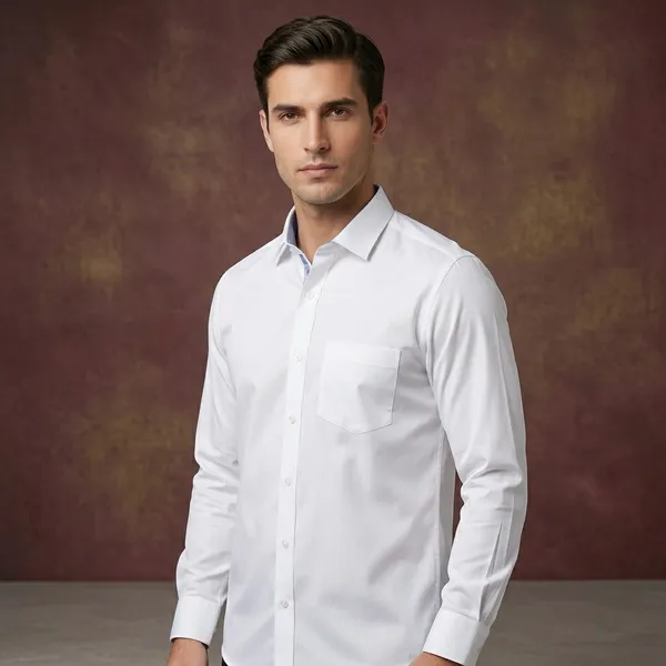 Blue_And_White_Cotton_Slim_Fit_Formal_Shirt_For_Men_|_Pack_Of_2