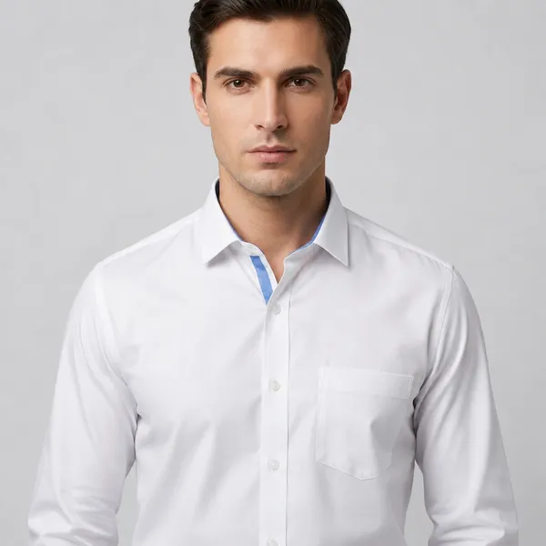 Blue_And_White_Cotton_Slim_Fit_Formal_Shirt_For_Men_|_Pack_Of_2