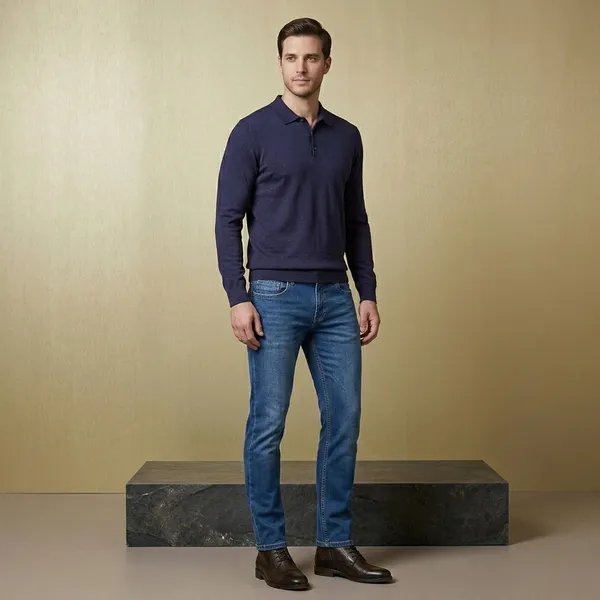 Dark_Blue_Denim_Mid_Rise_Slim_Fit_Jeans_For_Men