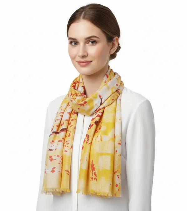 Abstract_Print_Womens_Scarf_|_Stole_Yellow_Multi_Rayon_Blend_,_All-Season_(70x180_cm)