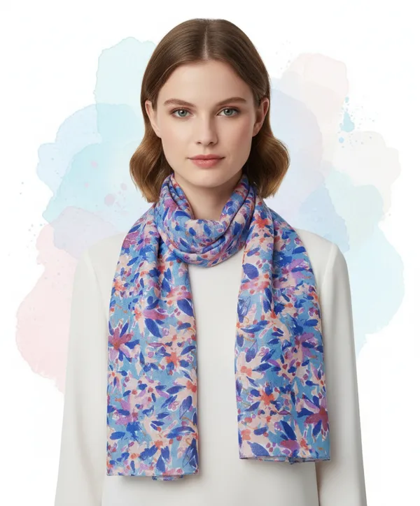 Blue_&_Pink_Multi-Color_Stylish_Poly_Cotton_Women's_Scarf_(70x180_cm)
