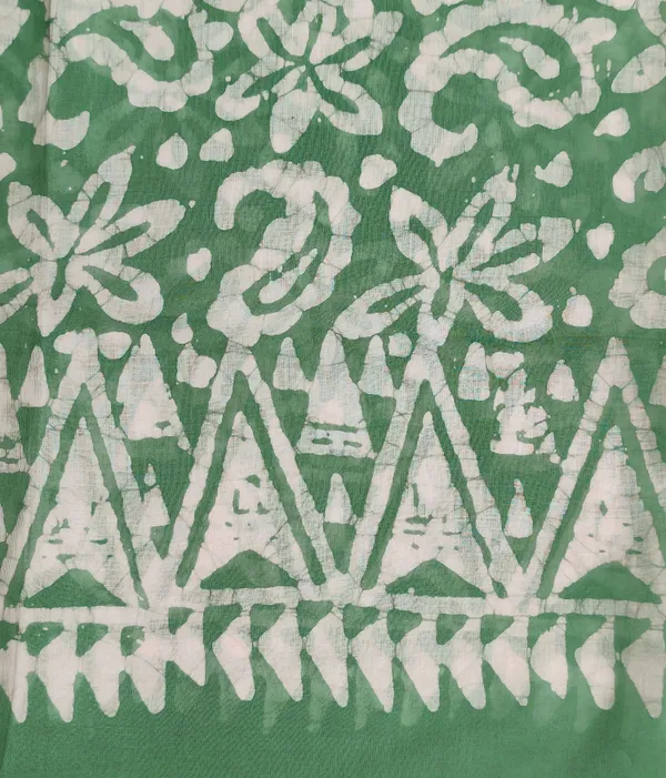 Olive_Green_&_White_Floral_Paisley_Batik_Print_Cotton_Stole_(100x180_cm)