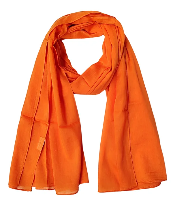 Solid_Orange_Kesariya_Cotton_Blend_Women's_Scarf_(100x180_cm)