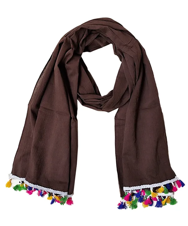 Solid_Chocolate_Cotton_Blend_Stole_with_Tassels_(100x180_cm)