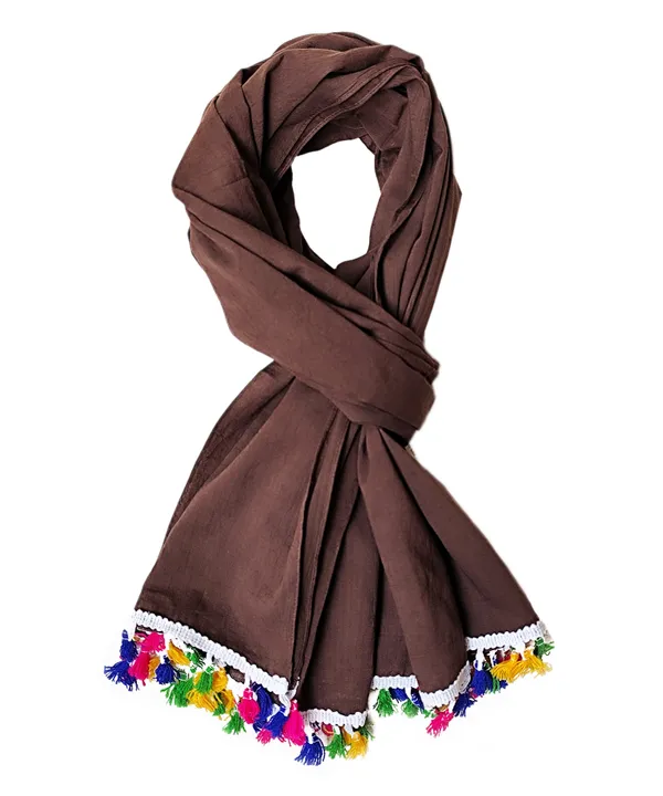 Solid_Chocolate_Cotton_Blend_Stole_with_Tassels_(100x180_cm)