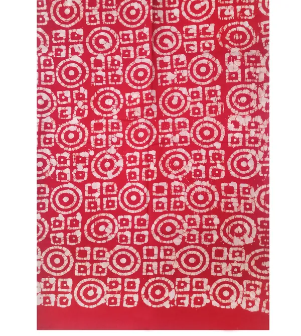 Red_&_White_Hand_Batik_Print_Cotton_Blend_Stole_(100x180_cm)