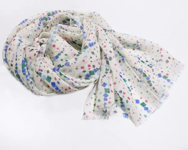 Geometric_White_Multi-Color_Poly_Wool_Winter_Scarf_(70x180_cm)