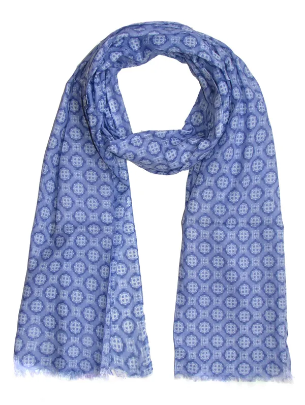 White_-_Blue_Cotton_Printed_Summer_Scarf/Stole_for_Womens_and_Girls_(70x180_cms)