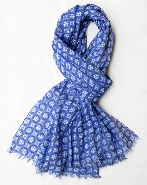 White_-_Blue_Cotton_Printed_Summer_Scarf/Stole_for_Womens_and_Girls_(70x180_cms)