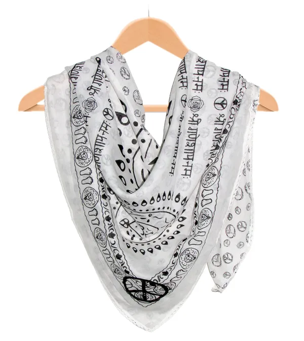 Peace_Ganeshaye_Namaha_Print_Cotton_Patched_work_Scarfs_For_Women_(90x90_cms)