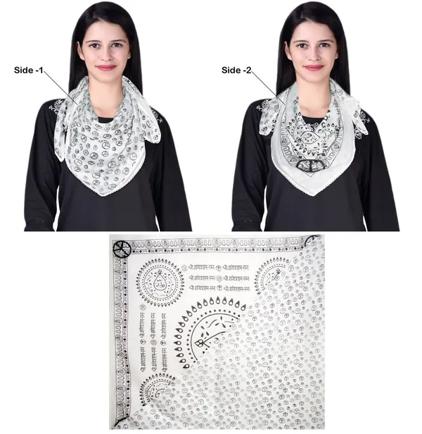 Peace_Ganeshaye_Namaha_Print_Cotton_Patched_work_Scarfs_For_Women_(90x90_cms)