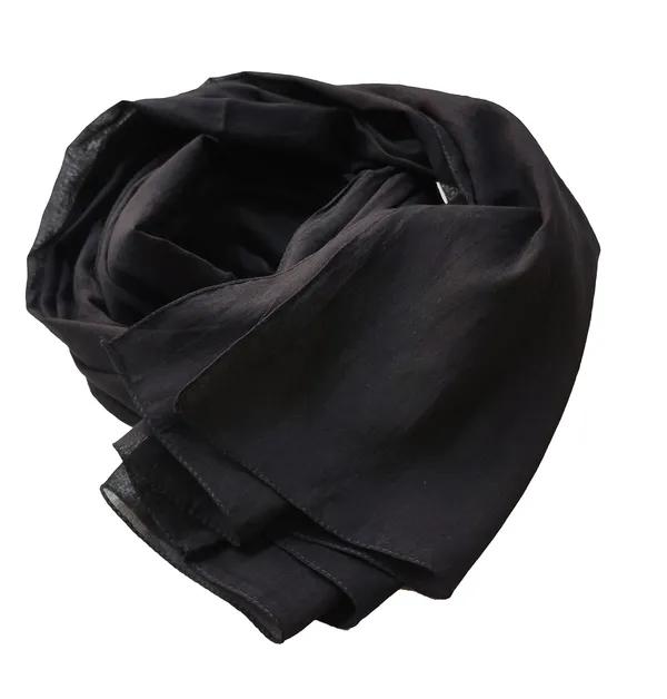 Solid_Black_Premium_Cotton_Blend_Women's_Stole_(100x180_cm)