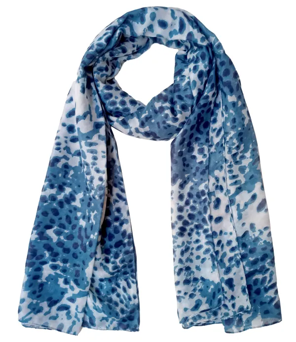 Stylish_Blue_Leopard_Print_Poly_Cotton_Women's_Scarf_(100x180_cm)