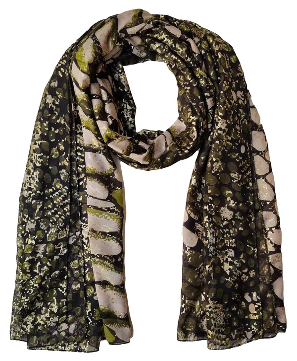 Black_&_Gold_Multi_Poly_Cotton_Women's_Stole_(100x180_cm)