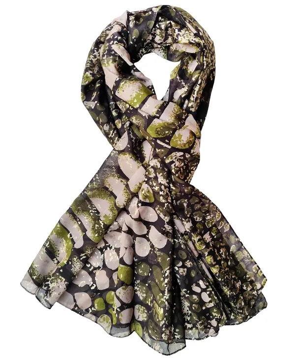 Black_&_Gold_Multi_Poly_Cotton_Women's_Stole_(100x180_cm)