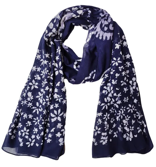 Paisley_Batik_Print_Blue_&_White_Cotton_Women's_Scarf_(100x180_cm)