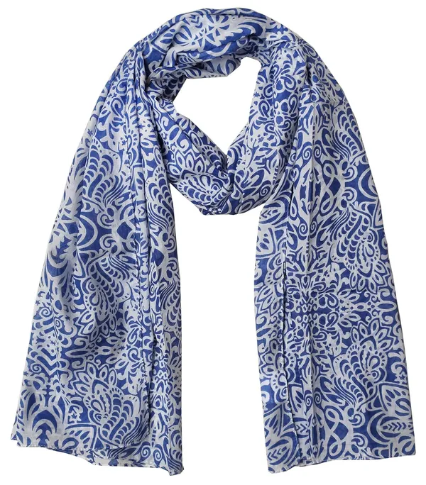 Ethnic_Print_White_&_Blue_Cotton_Women's_Stole_(100x180_cm)