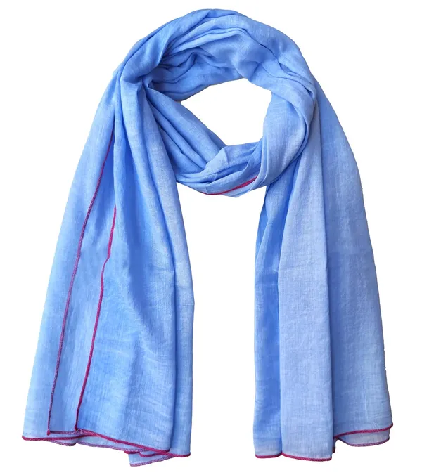 Sky_Blue_Pigment_Cotton_Blend_Women's_Scarf_(100x180_cm)