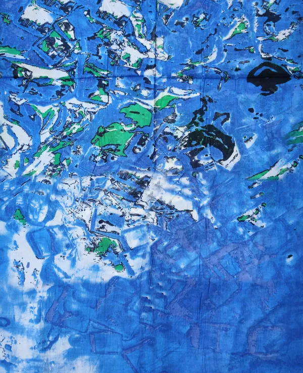 Abstract_Blue_Multi_Rayon_All-Season_Lightweight_Women's_Scarf_(70x180_cm)