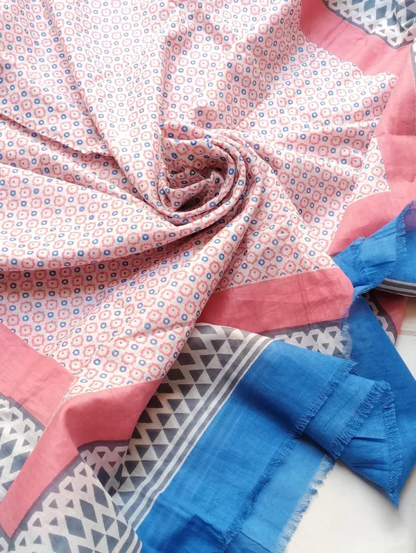 Fabtone_Kalamwri_Printed_100%_Soft_Cotton_Scarf_/_Stole_for_Women’s_100x180_cms_Blue_Pink,_Summer_Style