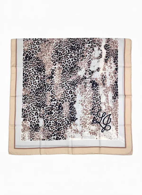 Leopard_Print_Scarf/Stole_|Stylish_Beige_Black_Multi-Color_Size_110_x_180_cm