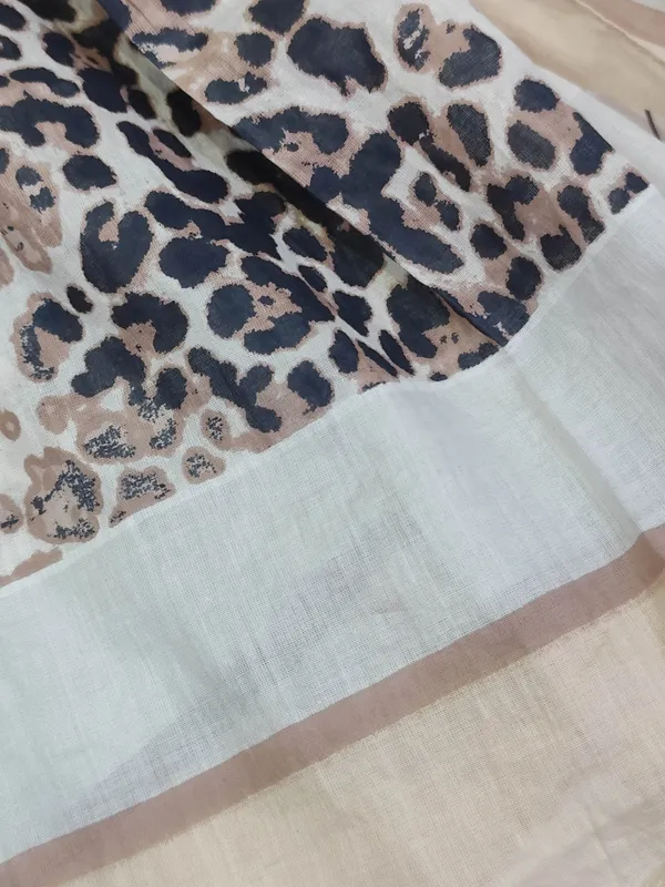 Leopard_Print_Scarf/Stole_|Stylish_Beige_Black_Multi-Color_Size_110_x_180_cm
