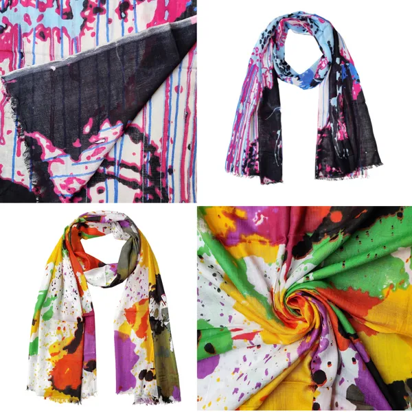 Pack_of_2:_Multicolor_Abstract_Print_Cotton_Blend_Women's_Scarf/Stole_(100x180_cm)