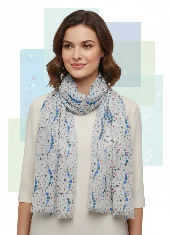 Geometric_White_Multi-Color_Poly_Wool_Winter_Scarf_(70x180_cm)
