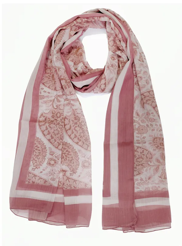 Women’s_Blue_Shadows_Print_Scarf/Stole_Elegant_Blue_Multi-Color_Fas_Large_Size_105_x_195_cm