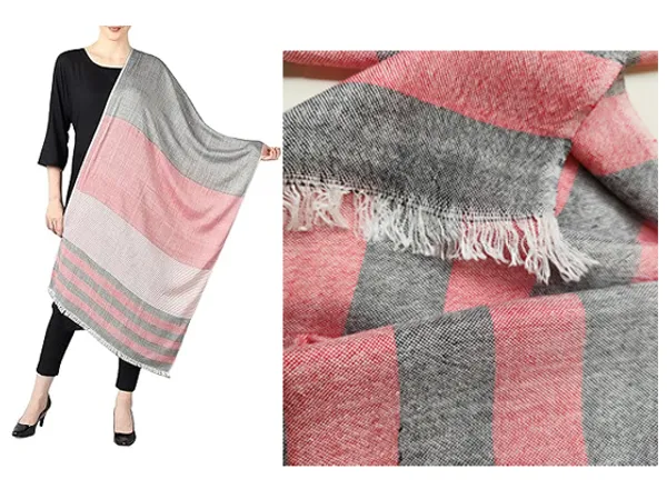 Pink_&_Grey_Striped_Yarn_Dyed_Viscose_Winter_Scarf_(70x180_cm)