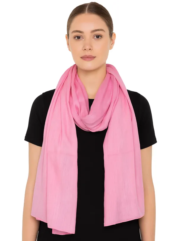 Solid_Pink_Cotton_Blend_Women's_Stole_(100x180_cm)