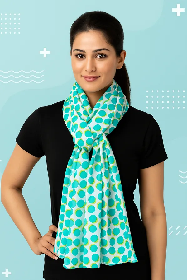 Light_Blue_Polka_Dot_Print_Cotton_Women's_Stole_(100x180_cm)