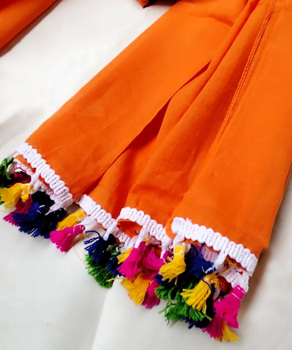 Solid_Orange_Tassel_Cotton_Blend_Women's_Scarf_(100x180_cm)