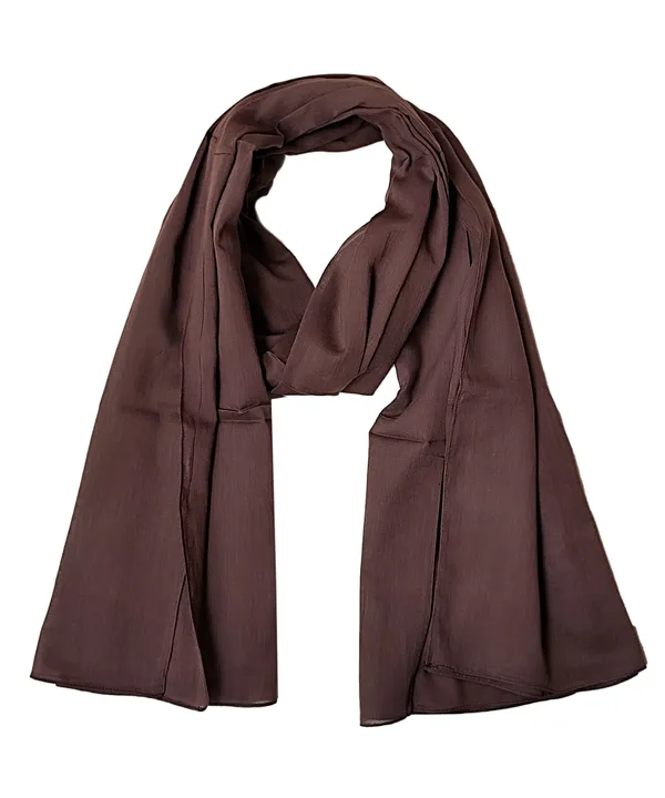 Solid_Chocolate_Cotton_Blend_Women's_Stole_(100x180_cm)