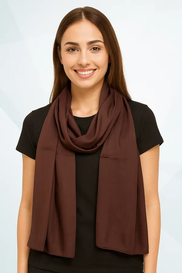 Solid_Chocolate_Cotton_Blend_Women's_Stole_(100x180_cm)