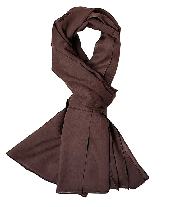 Solid_Chocolate_Cotton_Blend_Women's_Stole_(100x180_cm)