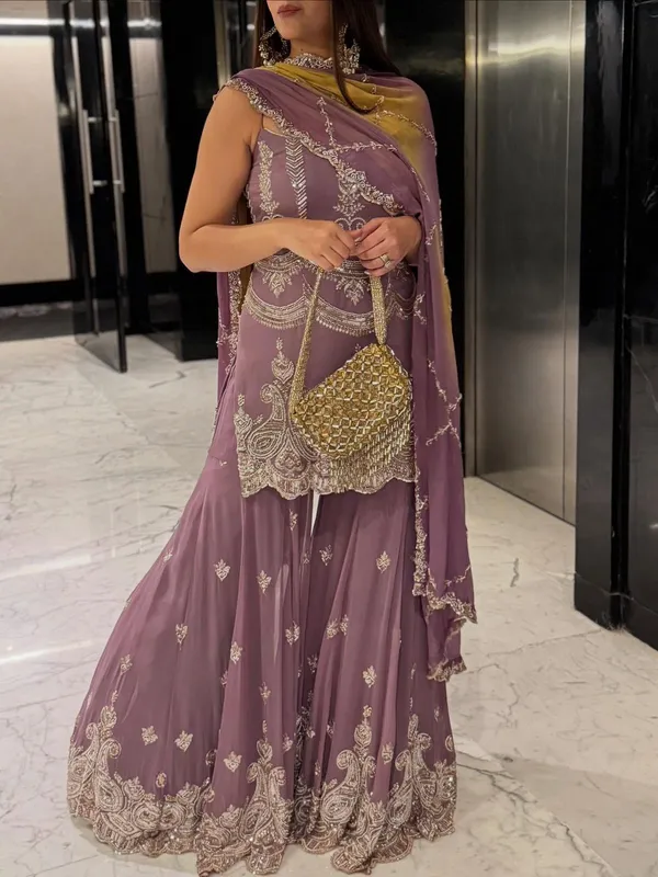 Purple_Designer_Faux_Georgette_Embroidered_Sharara_Set_With_Dupatta_For_Women