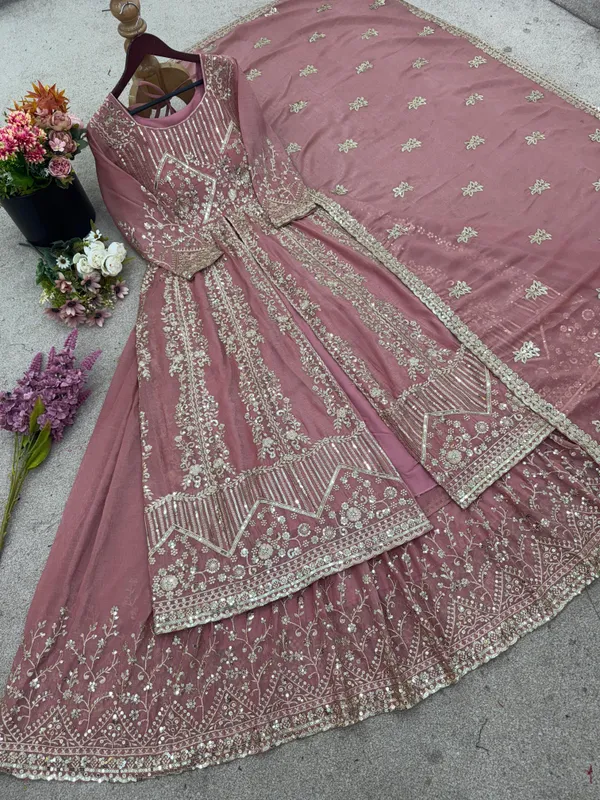 Designer_Crunchy_Silk_Embroidered_Plazzo_Suit_Set_With_Dupatta_For_Women