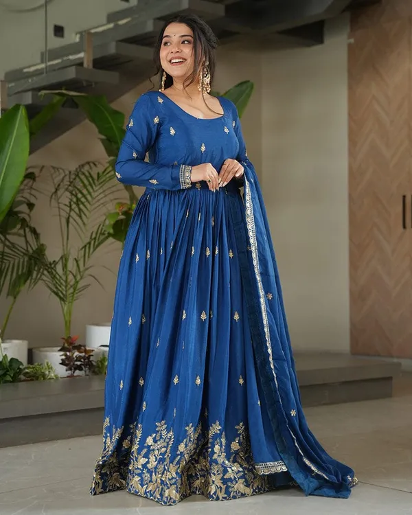 Blue_Designer_Chinnon_Silk_Embroidered_Anarkali_Suit_Set_With_Dupatta_For_Women