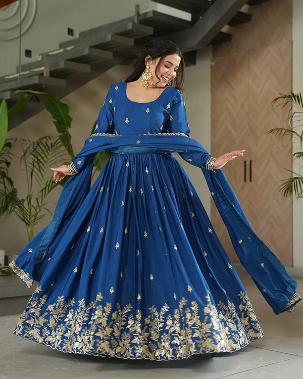 Blue_Designer_Chinnon_Silk_Embroidered_Anarkali_Suit_Set_With_Dupatta_For_Women