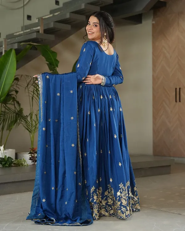Blue_Designer_Chinnon_Silk_Embroidered_Anarkali_Suit_Set_With_Dupatta_For_Women