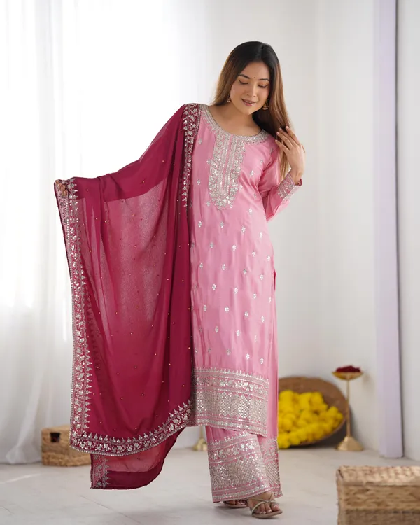 Baby_Pink_Chinnon_Silk_With_Heavy_Embroidery_Sequence_Work_With_Full_Sleeve_For_Women