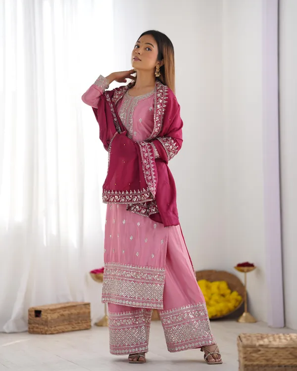 Baby_Pink_Chinnon_Silk_With_Heavy_Embroidery_Sequence_Work_With_Full_Sleeve_For_Women