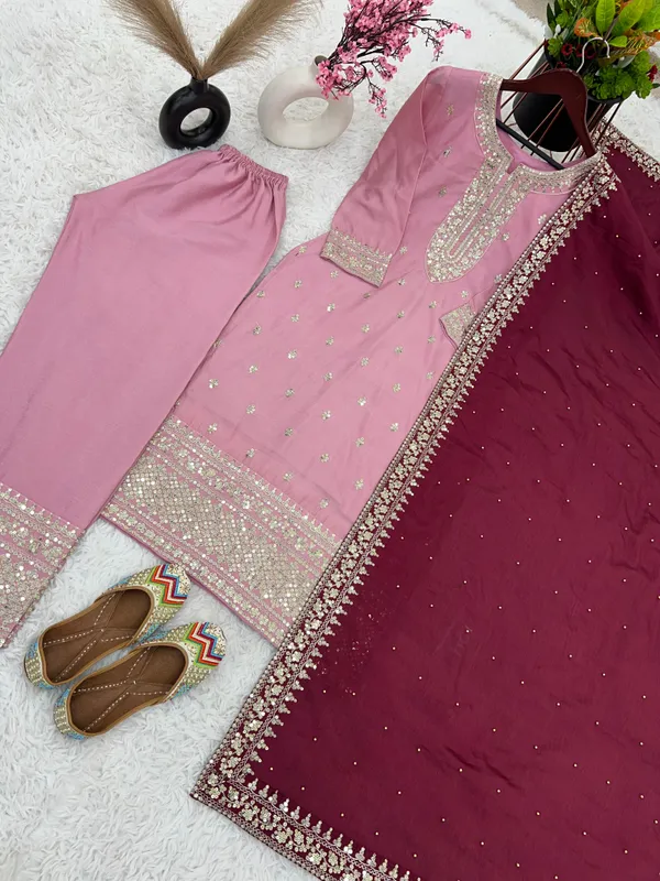 Baby_Pink_Chinnon_Silk_With_Heavy_Embroidery_Sequence_Work_With_Full_Sleeve_For_Women