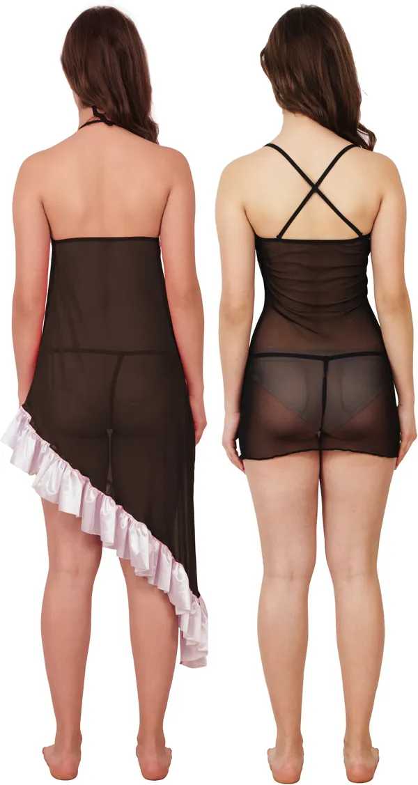 Black_Sheer_Net_Sleeveless_Netted_Babydoll_Nightwear_For_Women