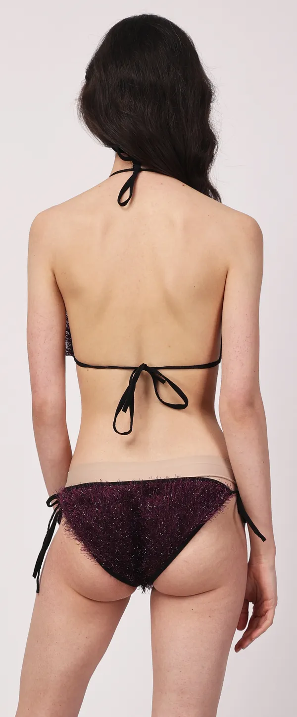 Purple_Polyamide_Non_Padded_Fur_Bikini_Beachwear_For_Women