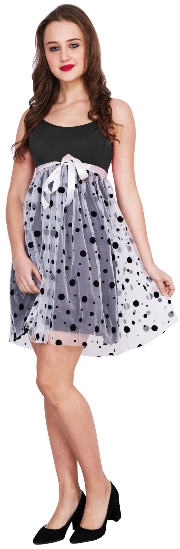 Multicolor_Blended_Embellished_Sleeveless_Skater_Above_Knee_Dress_For_Women