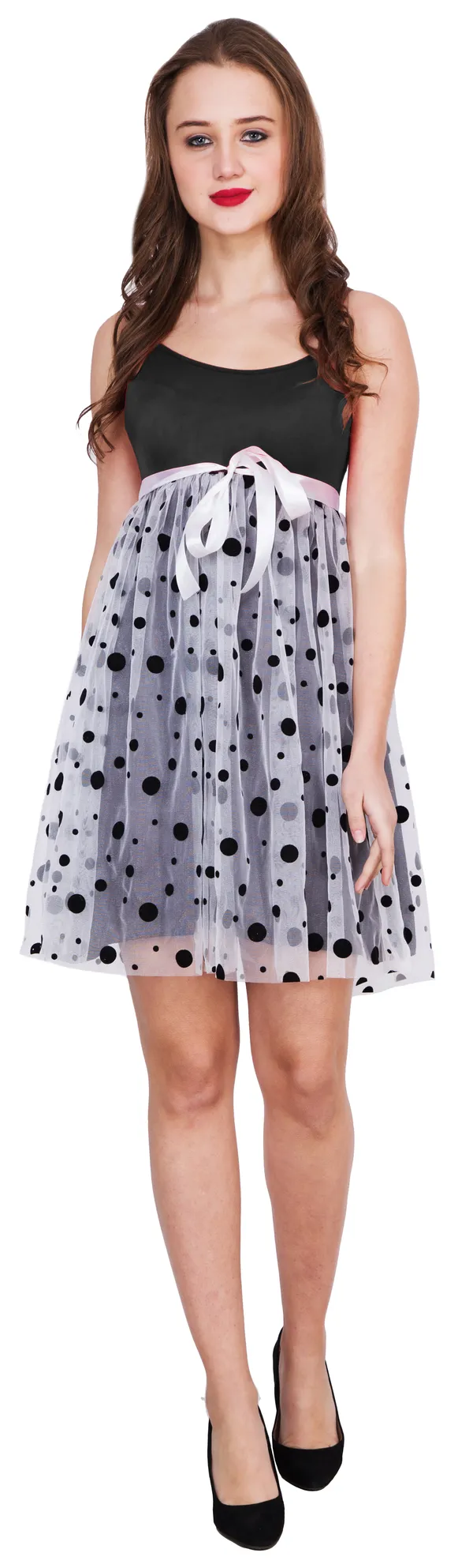 Multicolor_Blended_Embellished_Sleeveless_Skater_Above_Knee_Dress_For_Women